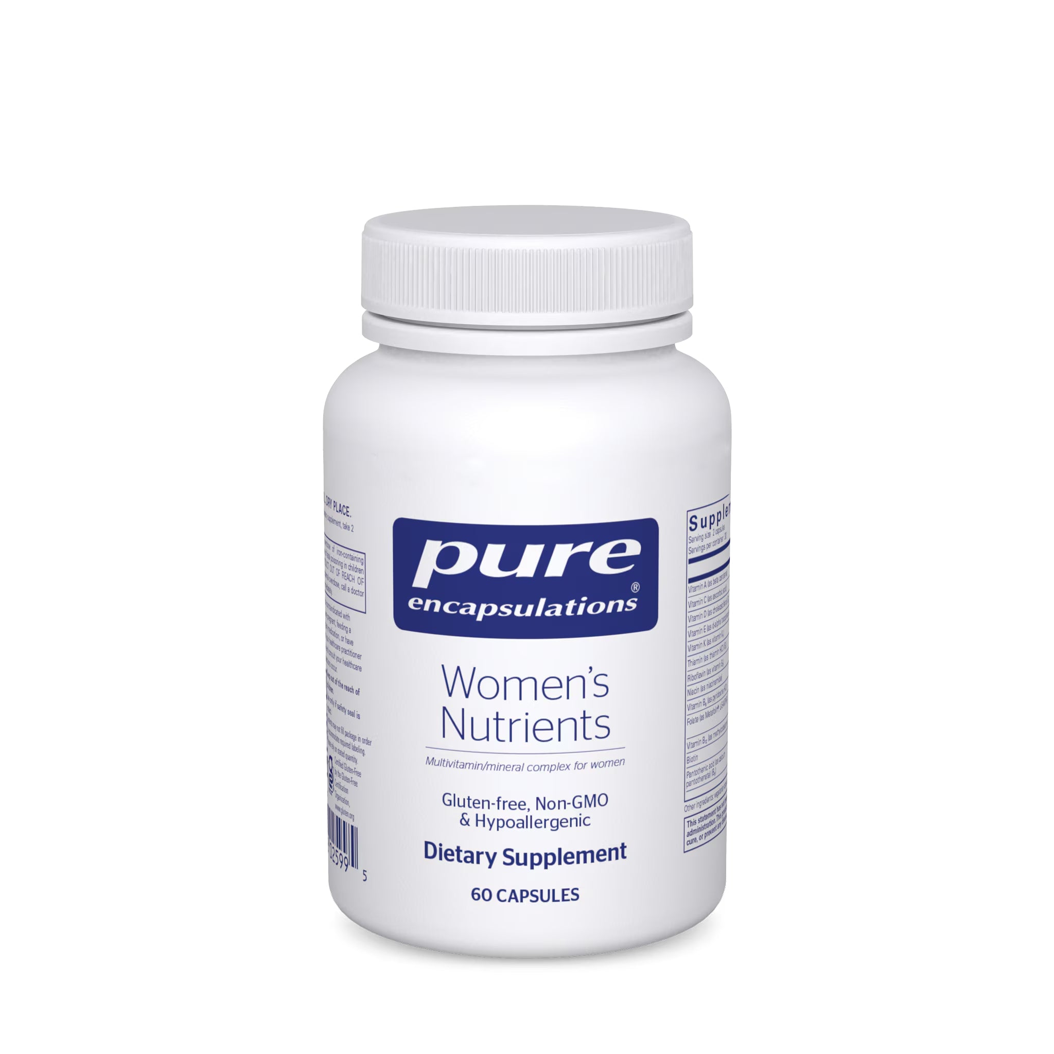 Pure Encapsulations, Women’s Nutrients, 60 Capsules UPC 766298025995 | HiLife Vitamins